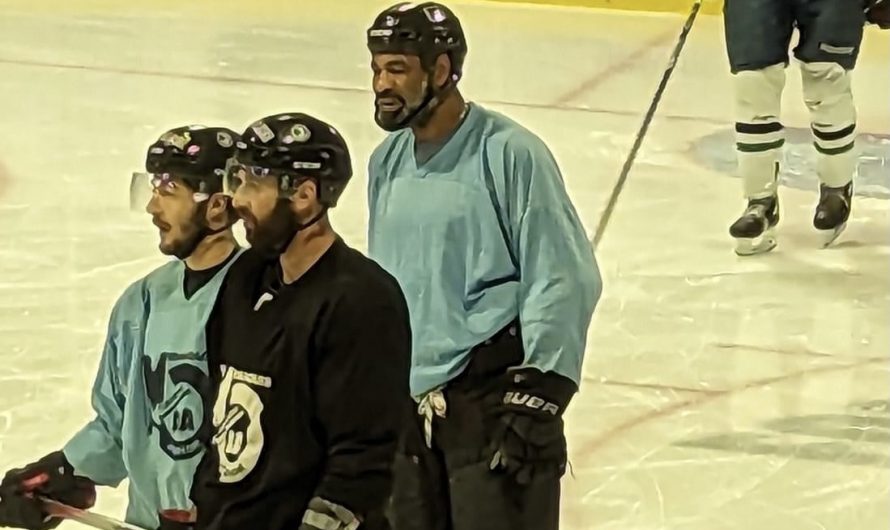 Donald Brashear au camp d&rsquo;entraînement des Marquis de Jonquière